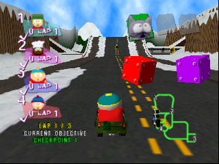 South Park Rally (USA) In game screenshot